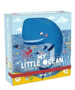 Juguetes Londji | Londji - My Little Ocean Pocket, Puzzle De Observaci N 24 Piezas