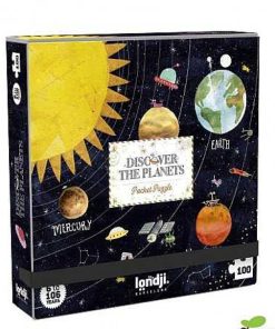 Juguetes Londji | Londji - Pocket Discover The Planets, Puzzle 100 Piezas