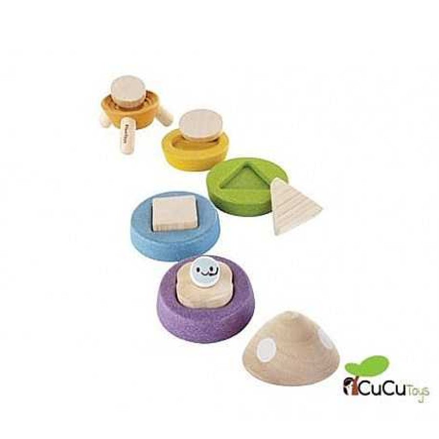 Juguetes PlanToys | Plantoys - Cohete Espacial Apilable, Juguete Ecol Gico