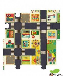 Juguetes Djeco | Djeco - La Ciudad, Puzzle Gigante 24 Pz