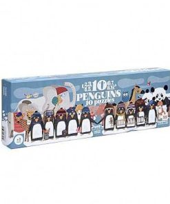 Juguetes Londji | Londji - 10 Penguins, Puzzle Progresivo 1-10 Piezas