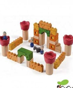 Juguetes PlanToys | Plantoys - Castillo De Bloques De Madera, Juguete Ecol Gico