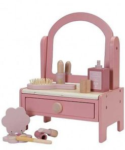 Juguetes Little Dutch | Little Dutch - Tocador Con Set De Maquillaje De Madera