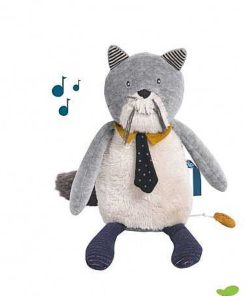 Beb S Moulin Roty | Moulin Roty - Fernand, Gato Musical De Peluche - Les Moustaches