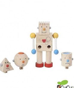 Juguetes PlanToys | Plantoys - Robot De Emociones, Juguete De Madera