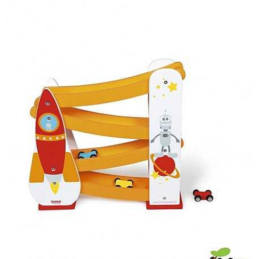 Juguetes Scratch | Scratch - Circuito De Coches Espacial, Juguete De Madera