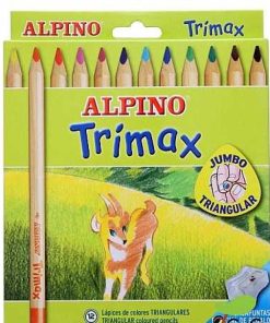 Juguetes Alpino | Alpino - Estuche Trimax 12 L Pices Triangulares De Colores