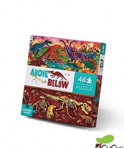 Juguetes Crocodile Creek | Crocodile Creek - Arriba Y Abajo - Dinosaurios, Puzzle De Suelo De 48 Piezas