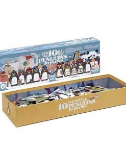 Juguetes Londji | Londji - 10 Penguins, Puzzle Progresivo 1-10 Piezas