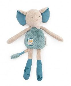 Beb S Moulin Roty | Moulin Roty - Doudou Sonajero Elefante - Bajo Mi Baobab