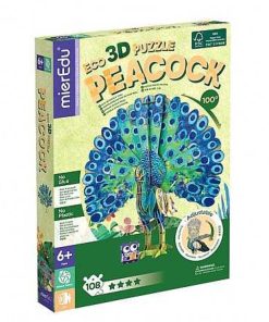 Juguetes Mieredu | Mieredu - Pavo Real - Puzzle Articulado 3D