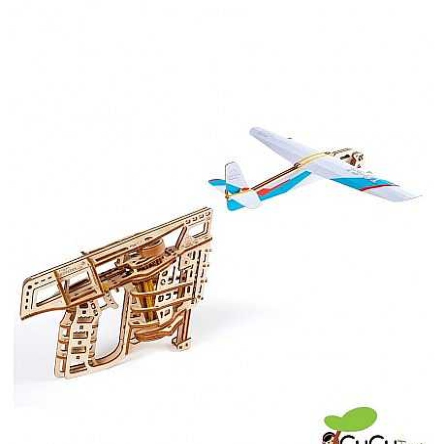 Juguetes UGears | Ugears - Lanza-Aviones, Kit De Madera 3D