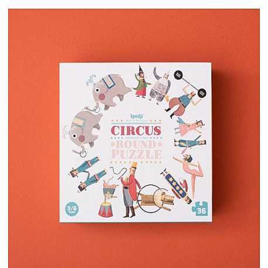 Juguetes Londji | Londji - Circus Round Puzzle Circular De 36 Piezas