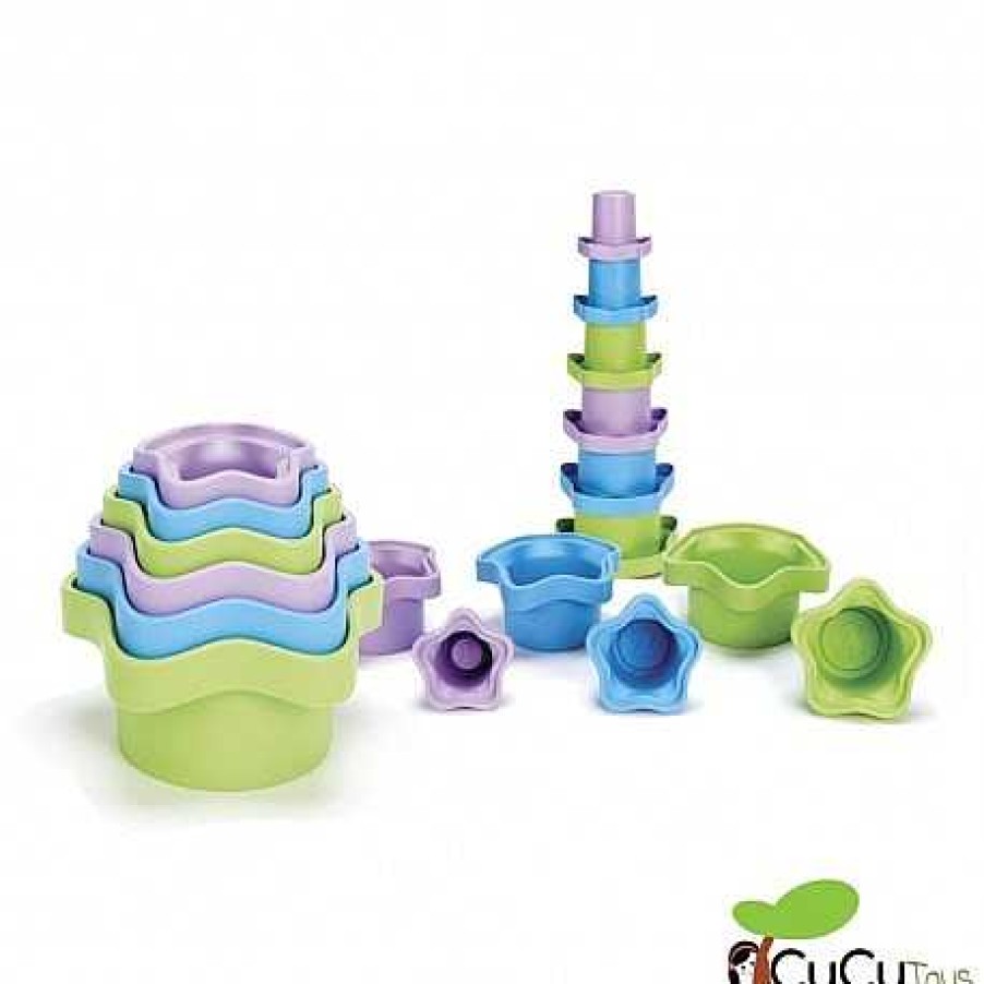 Beb S Greentoys | Greentoys - Cubos Para Apilar, Juguete Ecol Gico