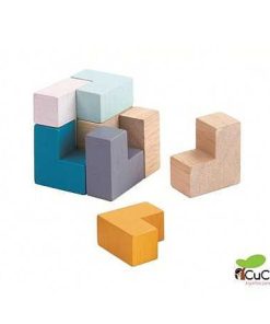 Juguetes PlanToys | Plantoys - Lata De Cubo En 3D, Puzzle De Madera