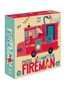 Juguetes Londji | Londji - I Want To Be... Fireman, Puzzle 36 Piezas