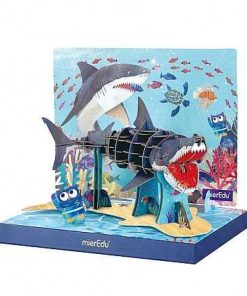 Juguetes Mieredu | Mieredu - Tibur N Blanco - Puzzle Articulado 3D