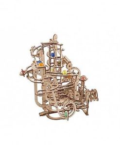 Juguetes UGears | Ugears - Carrera De Canicas Con Elevador En Espiral