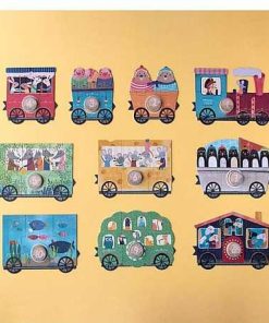 Juguetes Londji | Londji - My Little Train, 3 Puzzles De 10 Piezas