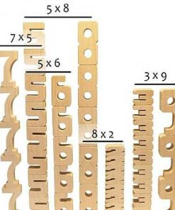 Juguetes Sumblox | Sumblox - N Meros De Madera, Set Familiar + 80 Fichas