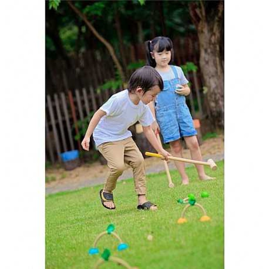 Juguetes PlanToys | Plantoys - Juego De Croquet, Juguete Ecol Gico