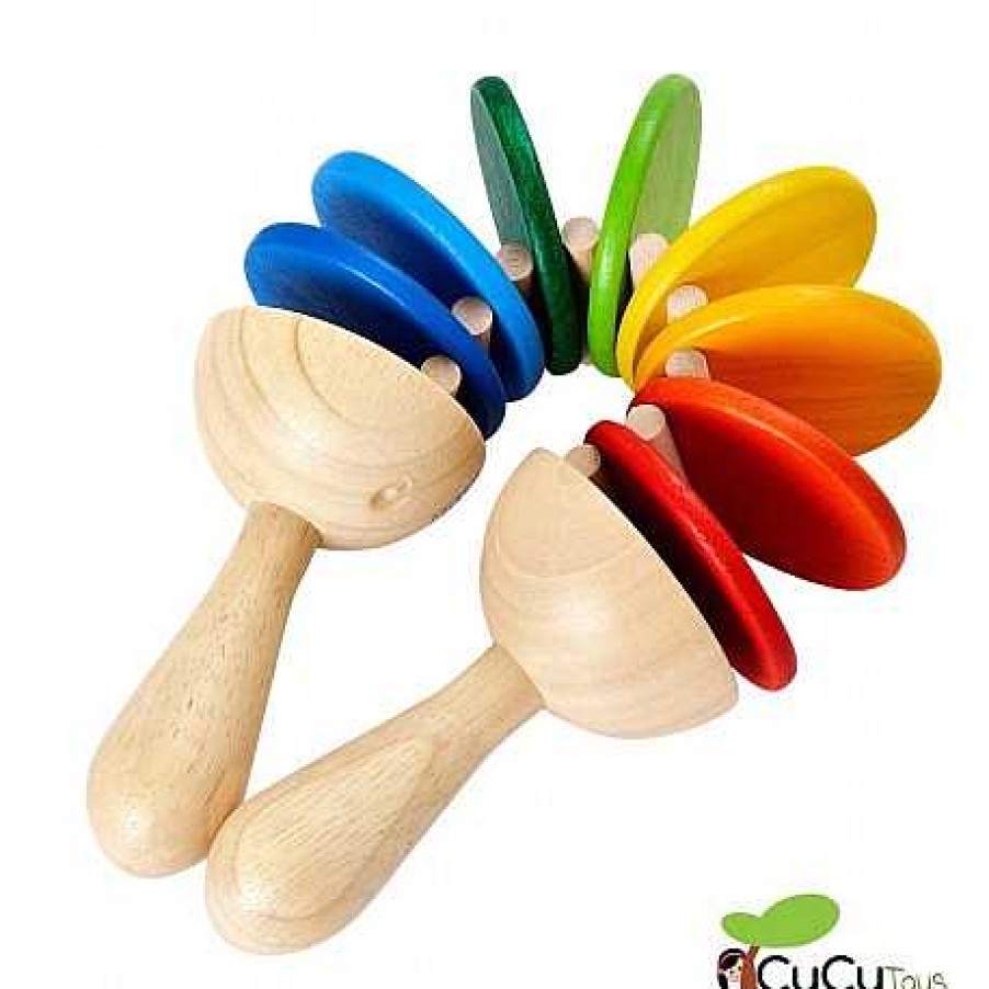 Beb S PlanToys | Plantoys - Sonajero De Madera Clatter, Juguete Musical