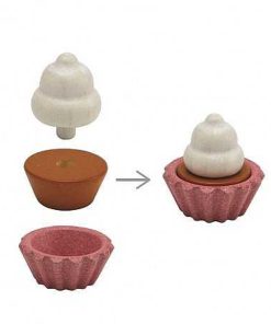 Juguetes PlanToys | Plantoys - Set De Cupcakes, Juguete De Madera