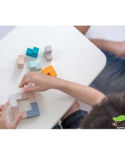 Juguetes PlanToys | Plantoys - Lata De Cubo En 3D, Puzzle De Madera