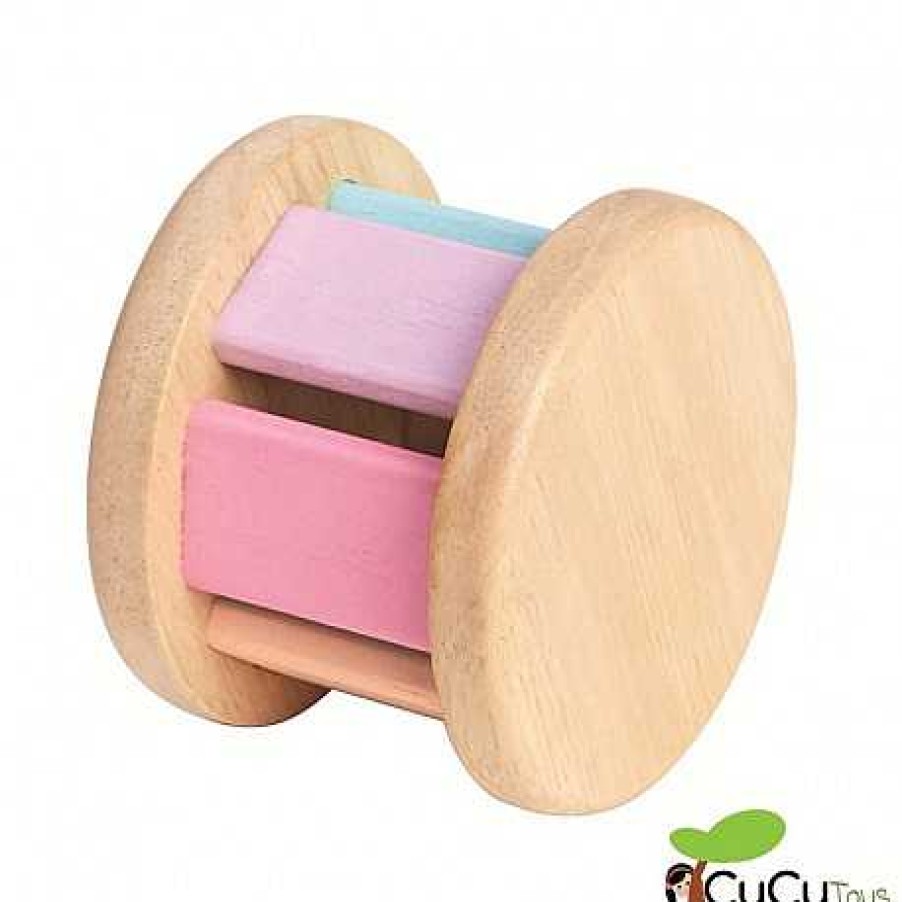 Beb S PlanToys | Plantoys - Sonajero De Madera, Dise O Roller Pastel