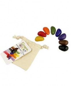 Juguetes Crayon Rocks | Crayon Rocks - Ceras Para Pintar (8 Piedras), Con Bolsa Algod N