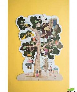 Juguetes Londji | Londji - My Tree, Puzzle Silueta Y Reversible De 50 Piezas