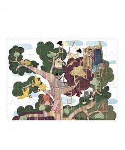 Juguetes Londji | Londji - Pocket My Tree, Puzzle Silueta Y Reversible De 100 Piezas