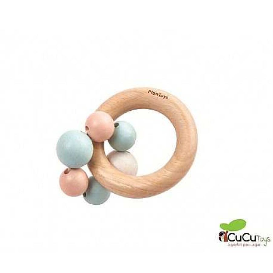 Beb S PlanToys | Plantoys - Sonajero De Cuentas Pastel, Juguete De Madera