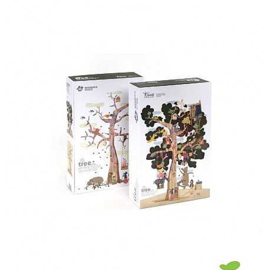 Juguetes Londji | Londji - My Tree, Puzzle Silueta Y Reversible De 50 Piezas