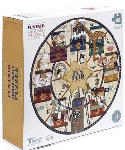 Juguetes Londji | Londji - Fun Fair Round, Puzzle Circular De 36 Piezas