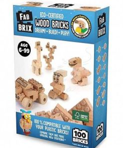 Juguetes Fab Brix | Fab Brix - 100 Natural Eco-Pack, Juguete De Construcci N De Madera