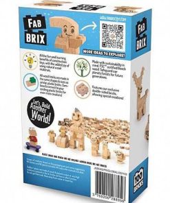 Juguetes Fab Brix | Fab Brix - 100 Natural Eco-Pack, Juguete De Construcci N De Madera