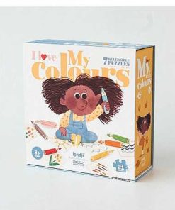 Juguetes Londji | Londji - I Love My Colours, Puzzle Reversible 21 Piezas