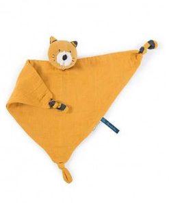 Beb S Moulin Roty | Moulin Roty - Doudou Mantita Gato Mostaza - Les Moustaches