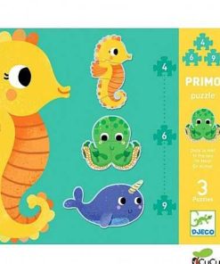 Beb S Djeco | Djeco - En El Mar, Puzzle Evolutivo 4-6-9 Piezas