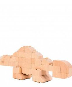 Juguetes Fab Brix | Fab Brix - Dinosaurios 4 En 1, Juguete De Construcci N De Madera