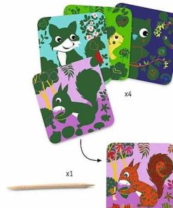 Juguetes Djeco | Djeco - Tarjetas Para Raspar. Animales Peque Os