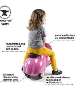 Juguetes Ambosstoys | Ambosstoys - Moto Scooter Vespa Primo Classic Rosa