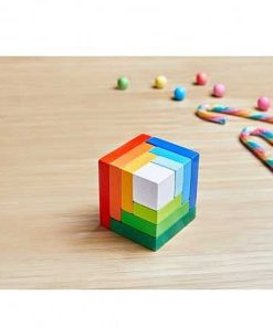 Juguetes Haba | Haba - Juego De Composici N 3D Cubo De Color