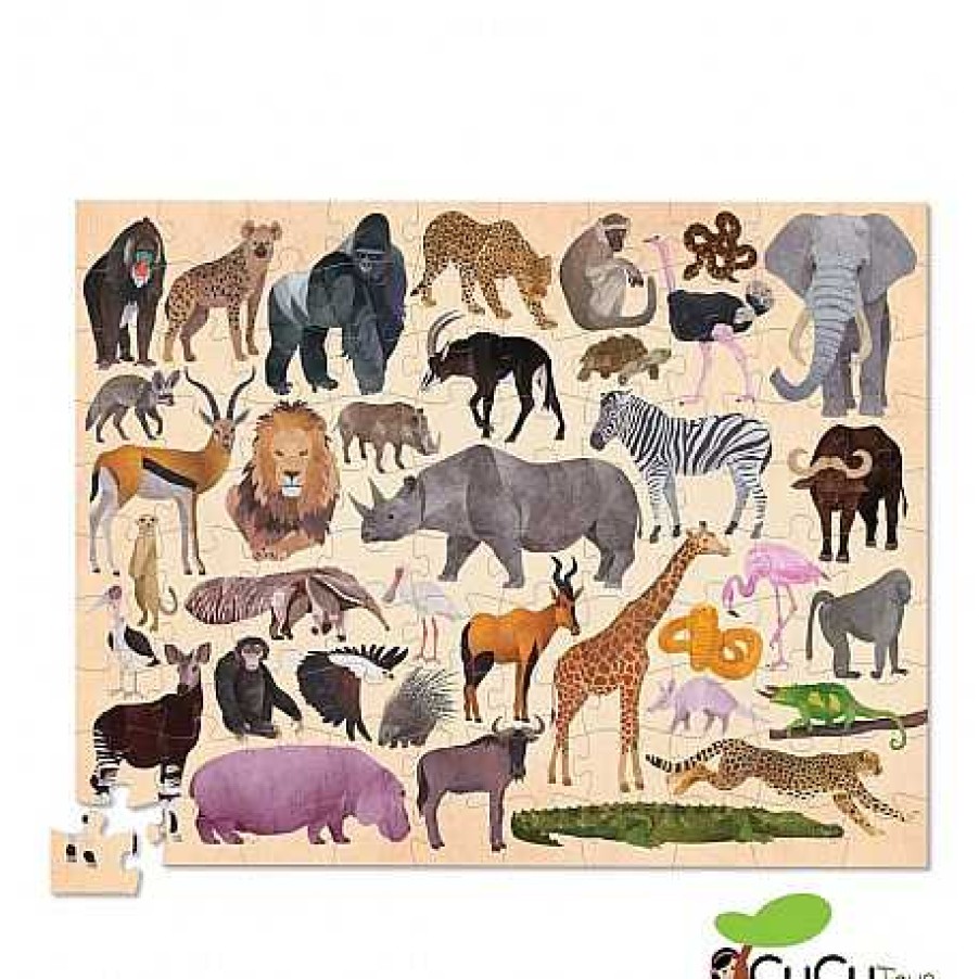 Juguetes Crocodile Creek | Crocodile Creek - Thirty Six Animales Salvajes, 100 Pz