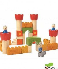 Juguetes PlanToys | Plantoys - Castillo De Bloques De Madera, Juguete Ecol Gico