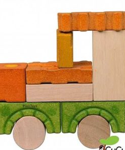 Juguetes PlanToys | Plantoys - Castillo De Bloques De Madera, Juguete Ecol Gico