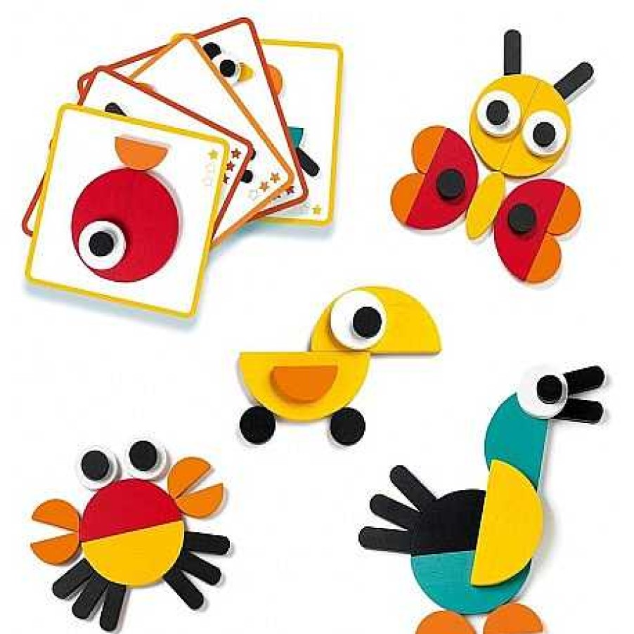 Juguetes Djeco | Djeco - Ze Geoanimo Blocks, Juego Educativo