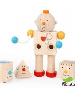 Juguetes PlanToys | Plantoys - Robot De Emociones, Juguete De Madera