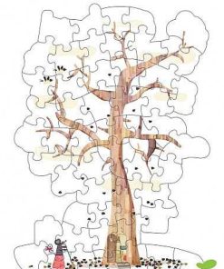 Juguetes Londji | Londji - My Tree, Puzzle Silueta Y Reversible De 50 Piezas